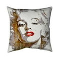 thumbnail image 1 of Begin Home Decor 5543-1818-FI2 18 x 18 in. Marilyn Monroe with Typography-Double Sided Print Indoor Pillow Cover, 1 of 1