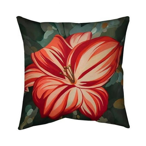 Begin Home Decor 5543-1818-FL241-1 18 x 18 in. Blooming Daylilies-Double Sided Print Indoor Pillow Cover