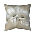 thumbnail image 1 of Begin Home Decor 5543-1818-FL26 18 x 18 in. White Abstract Wild Flowers-Double Sided Print Indoor Pillow Cover, 1 of 1
