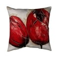 thumbnail image 1 of Begin Home Decor 5543-1818-FL87 18 x 18 in. Two Red Tulips-Double Sided Print Indoor Pillow Cover, 1 of 1
