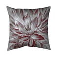 thumbnail image 1 of Begin Home Decor 5543-1818-FL95-1 18 x 18 in. Red & Grey Flower-Double Sided Print Indoor Pillow Cover, 1 of 1