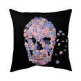 thumbnail image 1 of Begin Home Decor 5543-1818-MI57 18 x 18 in. Flower Skull-Double Sided Print Indoor Pillow Cover, 1 of 1