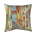 thumbnail image 1 of Begin Home Decor 5543-1818-PL2 18 x 18 in. Lane In Le Petit Champlain-Double Sided Print Indoor Pillow Cover, 1 of 1
