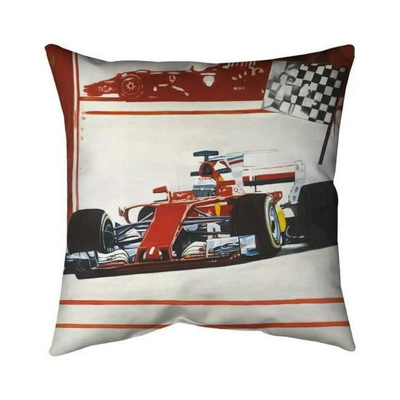 Begin Home Decor 5543-1818-TR64 18 x 18 in. Motorsport-Double Sided Print Indoor Pillow Cover