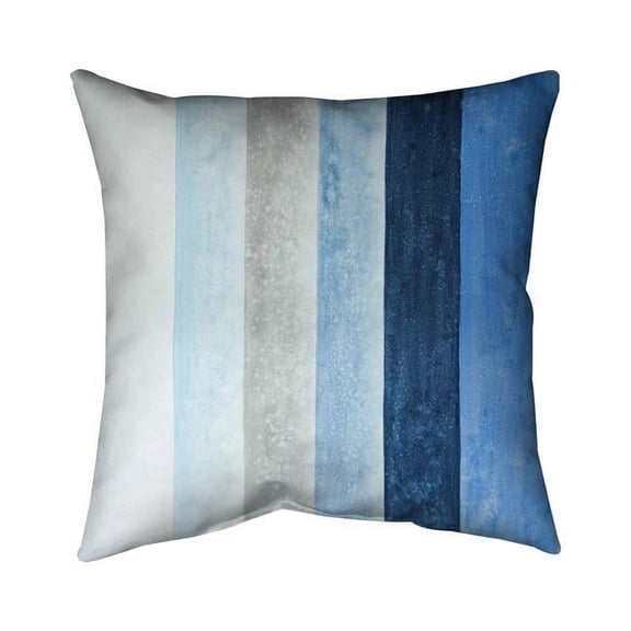Begin Home Decor 5543-2020-AB94 20 x 20 in. Blue Stripes-Double Sided Print Indoor Pillow Cover