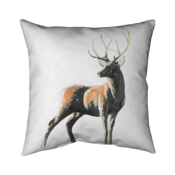 Begin Home Decor 5543-2020-AN265 20 x 20 in. Abstract Deer-Double Sided Print Indoor Pillow Cover