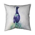 thumbnail image 1 of Begin Home Decor 5543-2020-AN273 20 x 20 in. Graceful Peacock-Double Sided Print Indoor Pillow Cover, 1 of 1