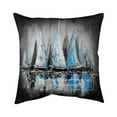 thumbnail image 1 of Begin Home Decor 5543-2020-CO27 20 x 20 in. Blue Sailboats-Double Sided Print Indoor Pillow Cover, 1 of 1
