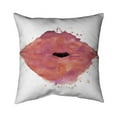 thumbnail image 1 of Begin Home Decor 5543-2020-FI77 20 x 20 in. Watercolor Pink Lipstick-Double Sided Print Indoor Pillow Cover, 1 of 1