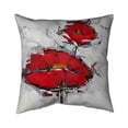 thumbnail image 1 of Begin Home Decor 5543-2020-FL13 20 x 20 in. Texturized Red Poppies-Double Sided Print Indoor Pillow Cover, 1 of 1