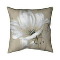thumbnail image 1 of Begin Home Decor 5543-2020-FL25 20 x 20 in. White Abstract Wild Flower-Double Sided Print Indoor Pillow Cover, 1 of 1