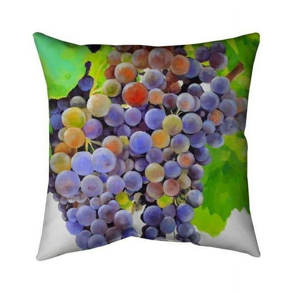 Begin Home Decor 5543-2020-GA69 20 x 20 in. Bunch of Grapes-Double Sided Print Indoor Pillow Cover