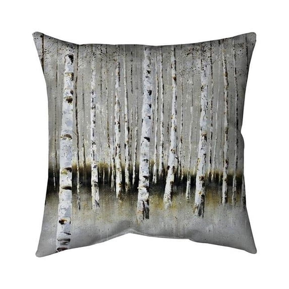Begin Home Decor 5543-2020-LA10 20 x 20 in. Winter Forest Landscape-Double Sided Print Indoor Pillow Cover