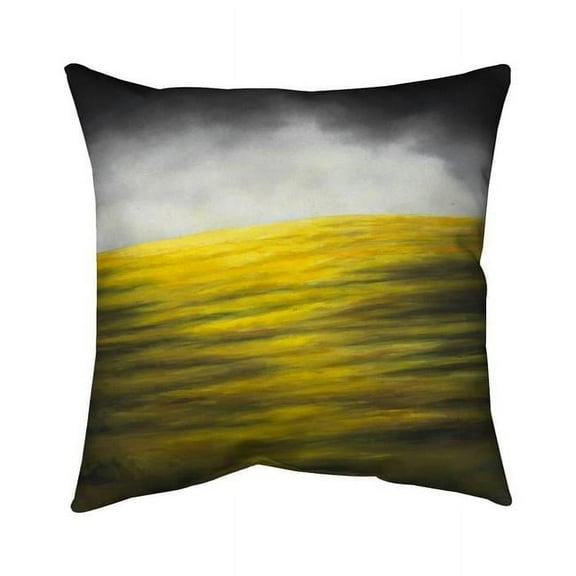 Begin Home Decor 5543-2020-LA173-1 20 x 20 in. Yellow Hill-Double Sided Print Indoor Pillow Cover