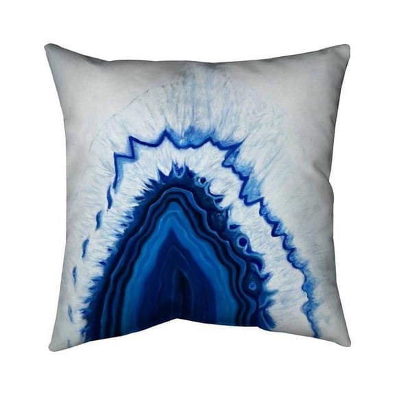 Begin Home Decor 5543-2020-MI97 20 x 20 in. Agate Geode Slice-Double Sided Print Indoor Pillow Cover