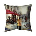 thumbnail image 1 of Begin Home Decor 5543-2020-ST23 20 x 20 in. Woman Walking In Paris-Double Sided Print Indoor Pillow Cover, 1 of 1