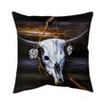 thumbnail image 1 of Begin Home Decor 5543-2626-AN114 26 x 26 in. Hanged Skull on A Wood Wall-Double Sided Print Indoor Pillow Cover, 1 of 1
