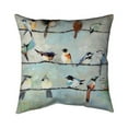 thumbnail image 1 of Begin Home Decor 5543-2626-AN230 26 x 26 in. Small Colorful Birds-Double Sided Print Indoor Pillow Cover, 1 of 1