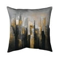 thumbnail image 1 of Begin Home Decor 5543-2626-CI275-1 26 x 26 in. Abstract Gold Skyscraper-Double Sided Print Indoor Pillow Cover, 1 of 1