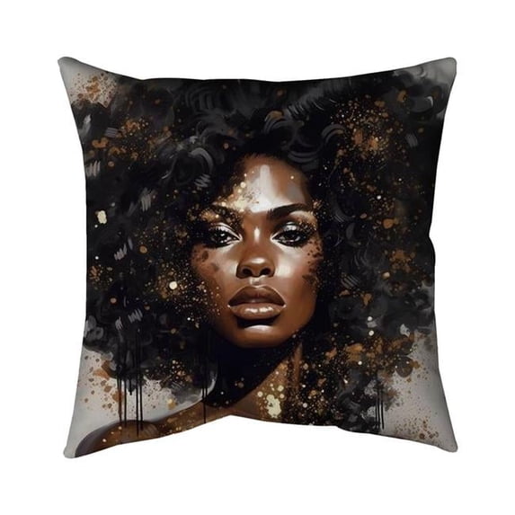 Begin Home Decor 5543-2626-FI97 26 x 26 in. Frenzied Hair - Bedroom Woman Poly Twill Throw