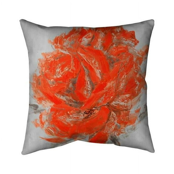 Begin Home Decor 5543-2626-FL177 26 x 26 in. Abstract Rose-Double Sided Print Indoor Pillow Cover