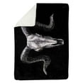 thumbnail image 1 of Begin Home Decor 5545-6080-AN226 60 x 80 in. Ram Skull Grunge Style-Sherpa Fleece Blanket, 1 of 1