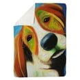thumbnail image 1 of Begin Home Decor 5545-6080-AN360 60 x 80 in. Colorful Beagle Dog-Sherpa Fleece Blanket, 1 of 1