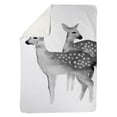 thumbnail image 1 of Begin Home Decor 5545-6080-AN453-1 60 x 80 in. Faon Black & White-Sherpa Fleece Blanket, 1 of 1