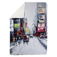 thumbnail image 1 of Begin Home Decor 5545-6080-CI178 60 x 80 in. Time Square-Sherpa Fleece Blanket, 1 of 1
