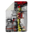 thumbnail image 1 of Begin Home Decor 5545-6080-CI65 60 x 80 in. Abstract Traffic by A Rainy Day-Sherpa Fleece Blanket, 1 of 1