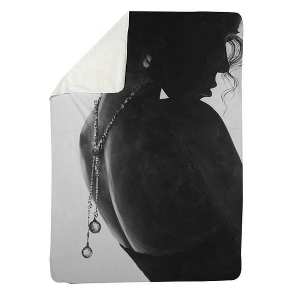 Begin Home Decor 5545-6080-FI22 60 x 80 in. Chic Woman with Jewels-Sherpa Fleece Blanket