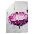thumbnail image 1 of Begin Home Decor 5545-6080-FL60 60 x 80 in. Pink Wild Flowers-Sherpa Fleece Blanket, 1 of 1
