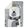 thumbnail image 1 of Begin Home Decor 5545-6080-HO3 60 x 80 in. Beautiful Bear-Sherpa Fleece Blanket, 1 of 1