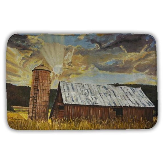 Begin Home Decor 5930-2134-LA179 21 x 34 in. Hay Barn Bath Mat - Rustic Bedroom Decor - Cozy Home Style