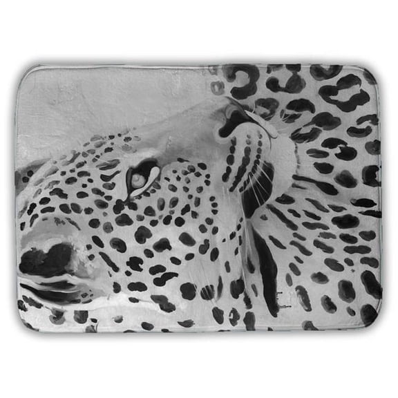 Begin Home Decor 5930-2417-AN245 17 x 24 in. Beautiful Leopard Bath Mat - African Feline Home Decor
