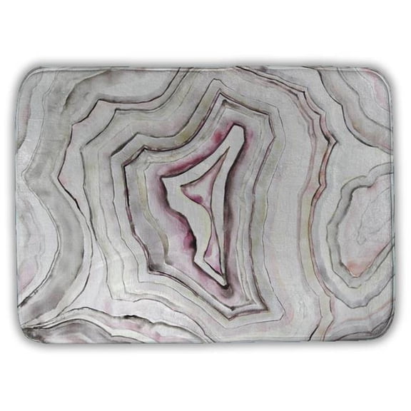 Begin Home Decor 5930-2417-MN3 17 x 24 in. Geode Pink Pattern Spiritual Bath Mat - Home Decor Essential