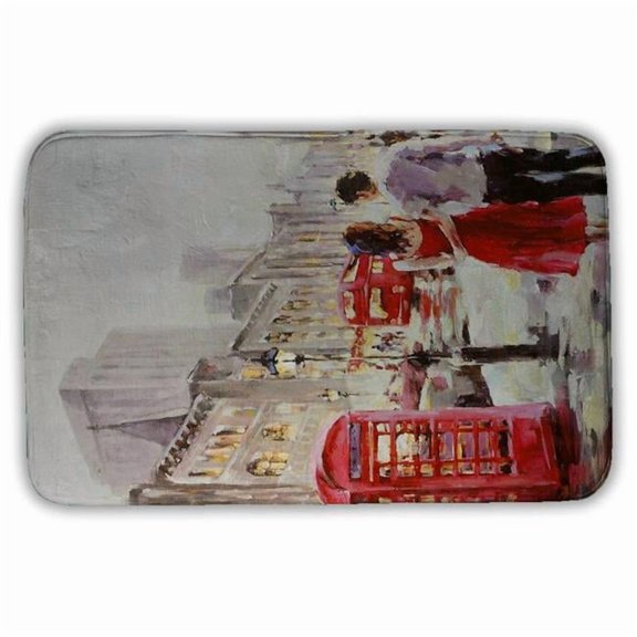 Begin Home Decor 5930-3421-CI108 21 x 34 in. Couple Walking Scenic Bath Mat - Home Decor Accent Mat