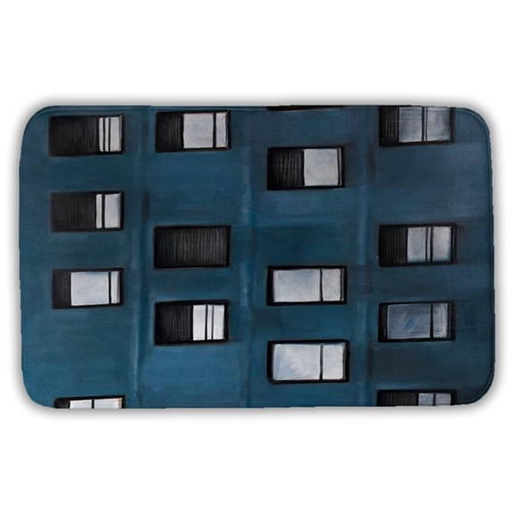 Begin Home Decor 5930-3421-CI273 21 x 34 in. Urban Building Cities Livingroom Bath Mat - Home Decor
