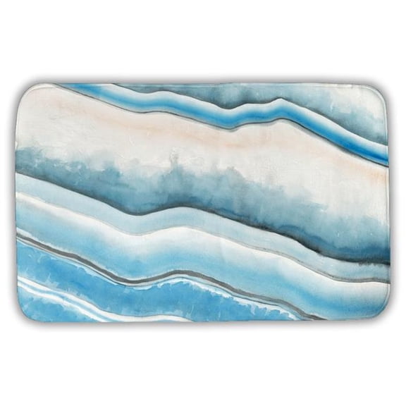 Begin Home Decor C1BM2134CZPJ4K 21 x 34 in. Textured Geode Bath Mat - Minerals Illustrative Home Decor