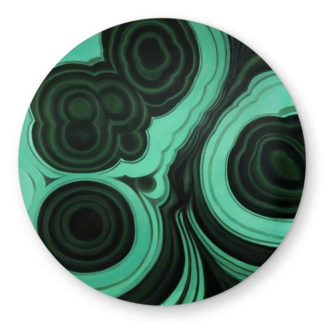 Begin Home Decor C1COAR55AU522W 5 x 5 ft. Malachite Stone Round Outdoor ...