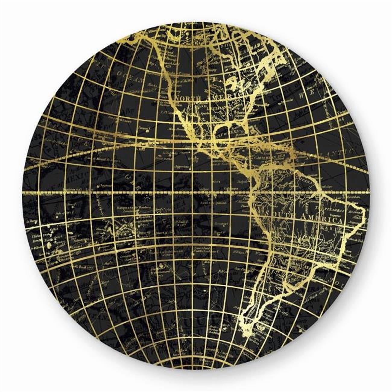 Begin Home Decor C1COAR55V9ZZ34 5 x 5 ft. Black & Marine World Map ...