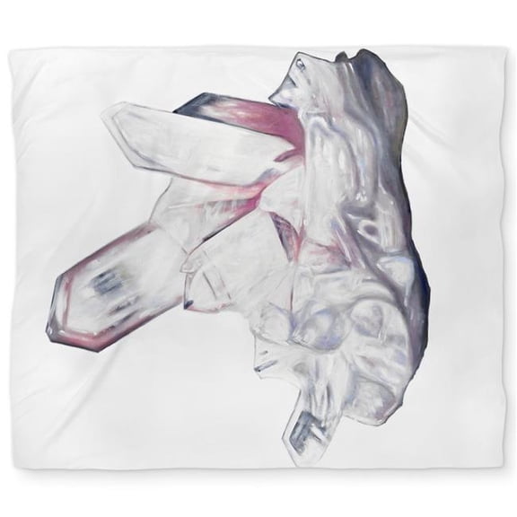 Begin Home Decor C1DCKSW00O4C4M Clear Quartz Crystal Pink Modern King Size Duvet Cover - Home Decor