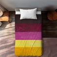 thumbnail image 1 of Begin Home Decor C1DCTSW0PDL1OR Live Stripes Shapes Orange Twin Size Duvet Cover - Home Decor Essentials, 1 of 1