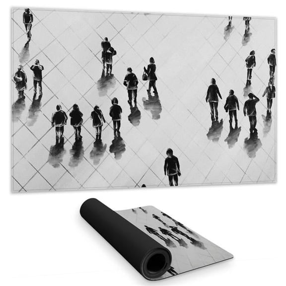 Begin Home Decor C1DM1424CUJI1Z 14 x 24 in. Modern Womens Desk Mat - Overhead Street View Decor