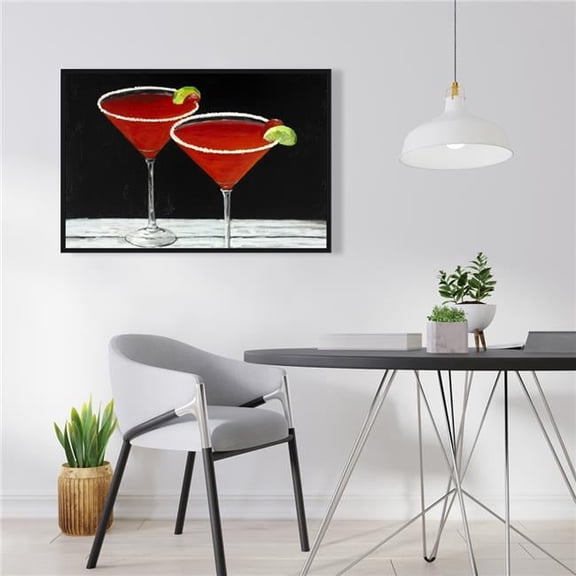 Begin Home Decor C1FC2436VLXZEL 24 x 36 in. Cosmopolitan Drink Canvas - Romantic Kitchen Home Decor