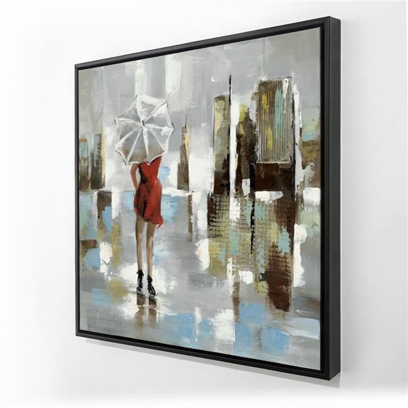 Begin Home Decor C1FC36363OKILO 36 x 36 in. Red Dress Woman Canvas ...