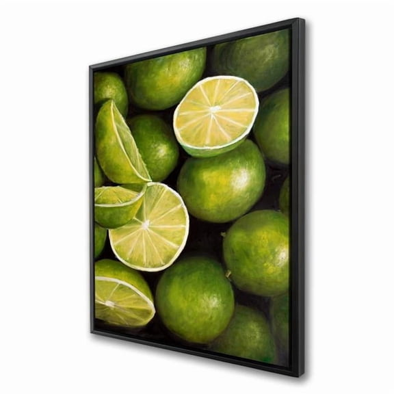 Begin Home Decor C1FC36482CHXUX 36 x 48 in. Basket of Limes - Kitchen Gastronomy Canvas Art for Home Decor