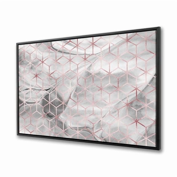 Begin Home Decor C1FC3648AJ2RIF 36 x 48 in. Symmetry - Pattern Office Framed Canvas for Home Decor