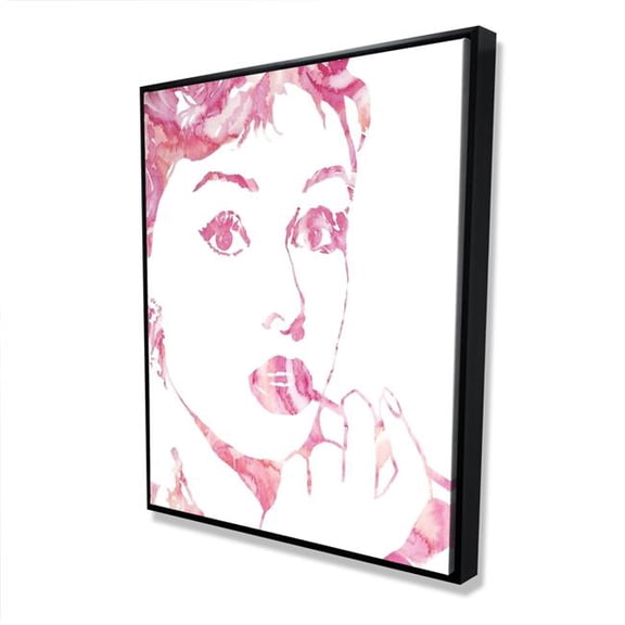 Begin Home Decor C1FC486070BPH9 48 x 60 in. Glamor Audrey Hepburn Romantic Woman Canvas - Home Decor