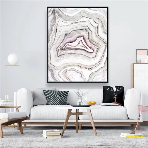 Begin Home Decor C1FC4860AGKAG3 48 x 60 in. Geode - Spiritual Kitchen Framed Canvas for Home Decor